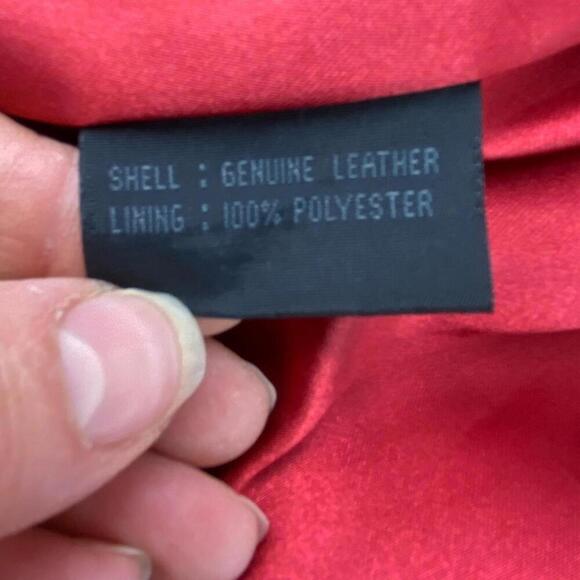 GUESS Vintage Y2K Camel Tan Suede Zippered Jacket Red Lining - Picture 10 of 15